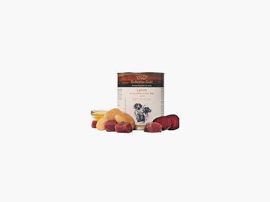Hubertus Gold Premium-Nassfutter Lamm mit Kartoffeln & Rote Bete + Leinöl 800g