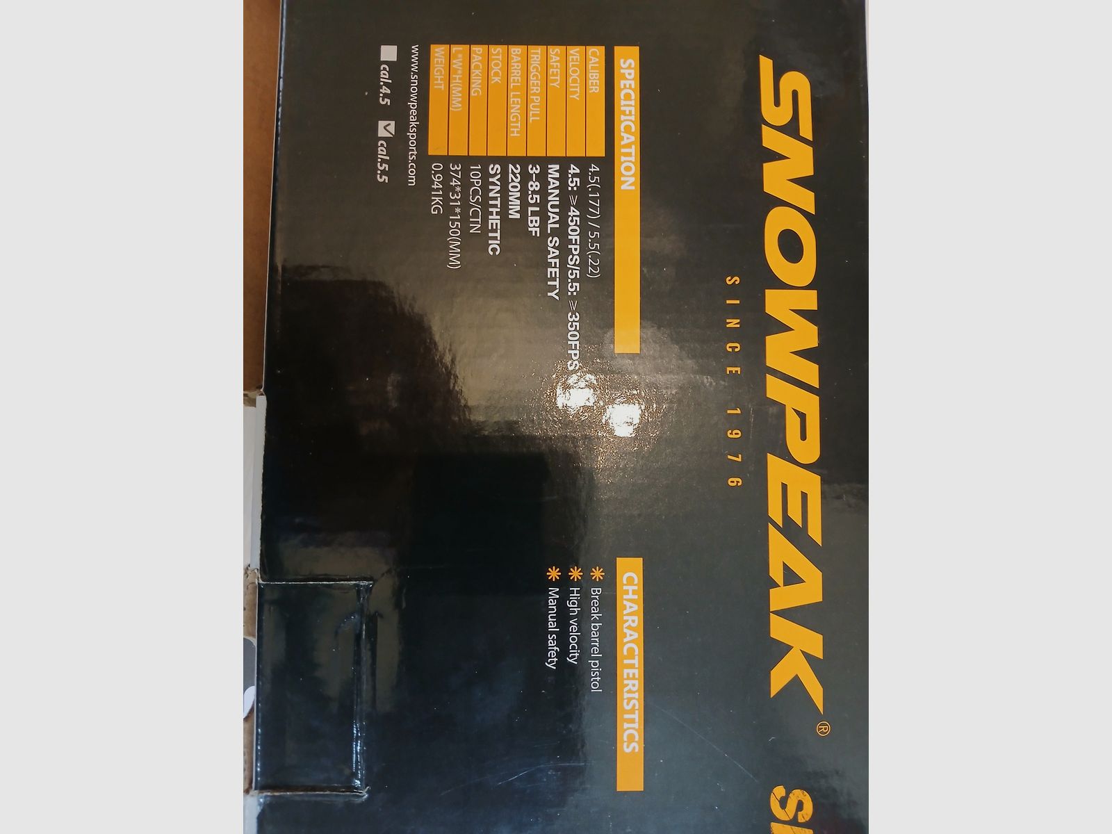 SNOWPEAK SP500 5.5mm! Bent barrel pistol