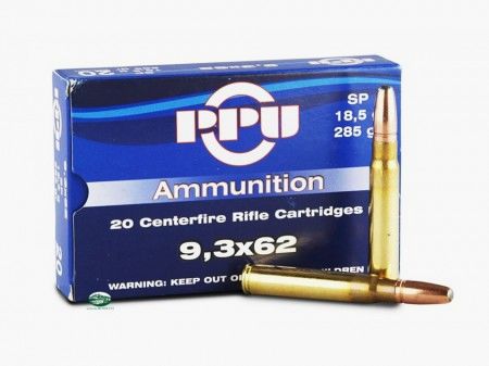 PPU PRVI PARTIZAN Munition Kal. 9,3X62 SP 285gr.