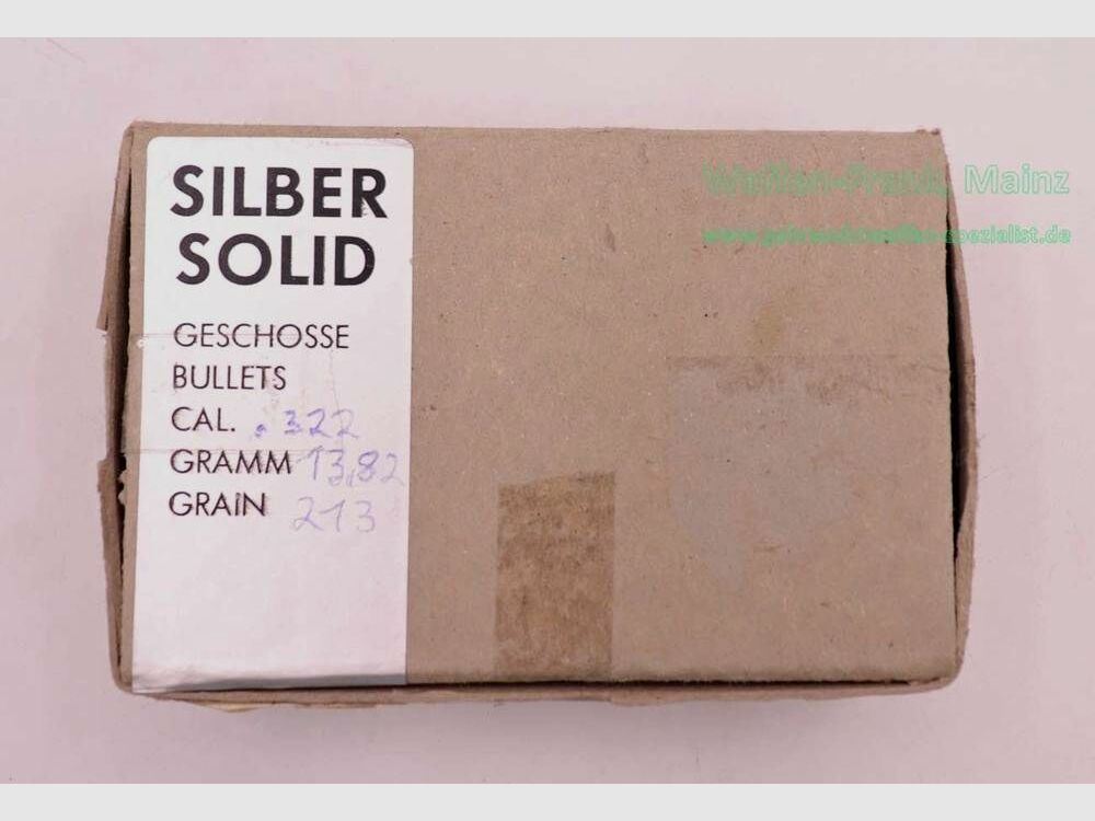 Diverse Hersteller Büchsengeschosse, Anbruch .322, 213gr., bleifrei