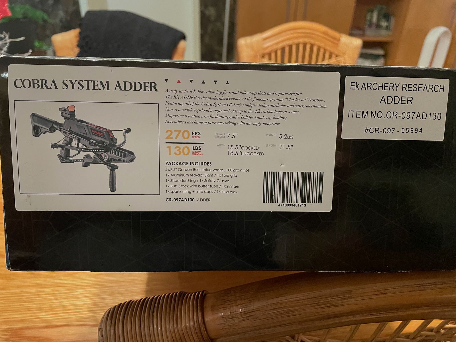 Adder del sistema Cobra, con cargador, como nuevo, nunca usado…