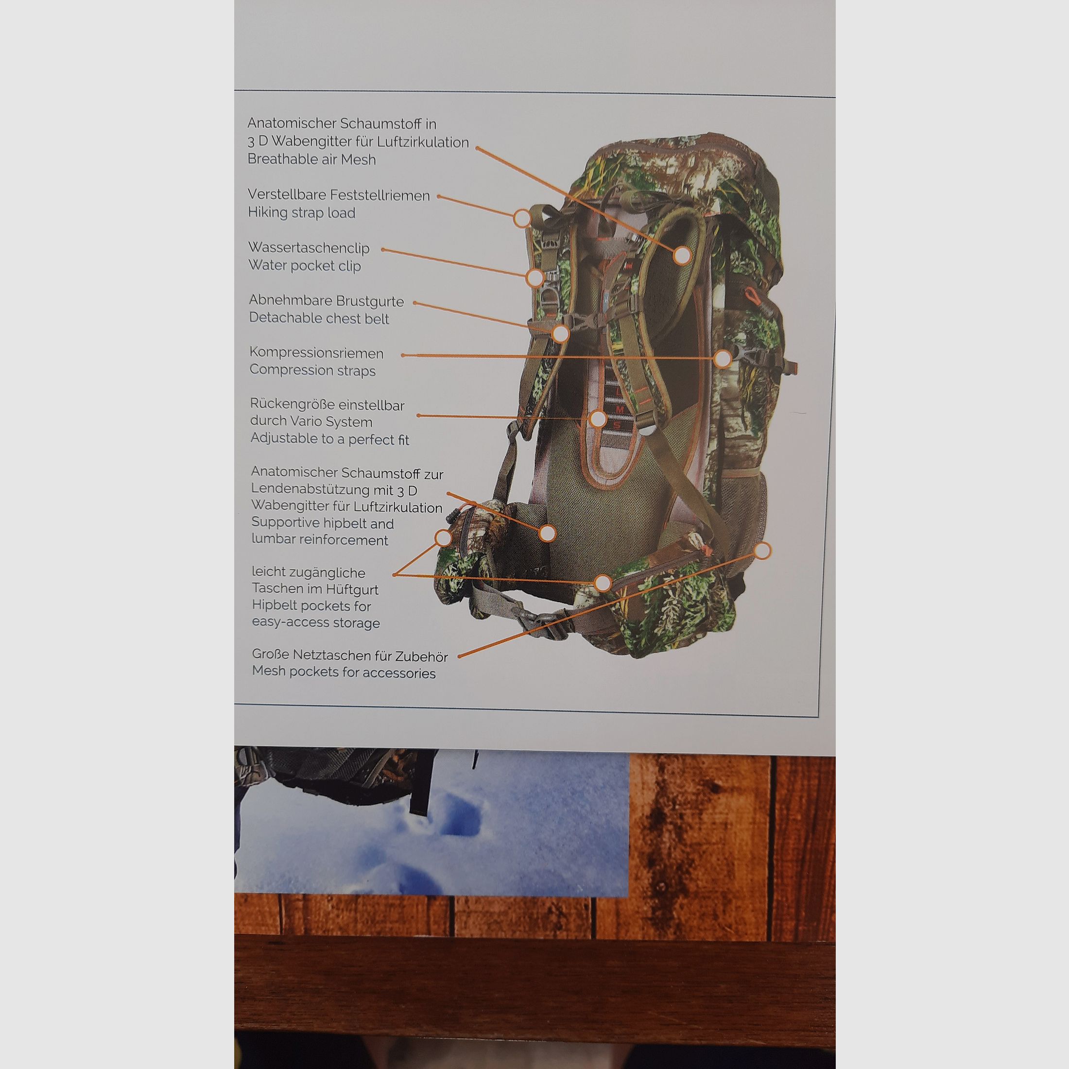 mochila de caza y outdoor ligera profesional Katmai EVO II