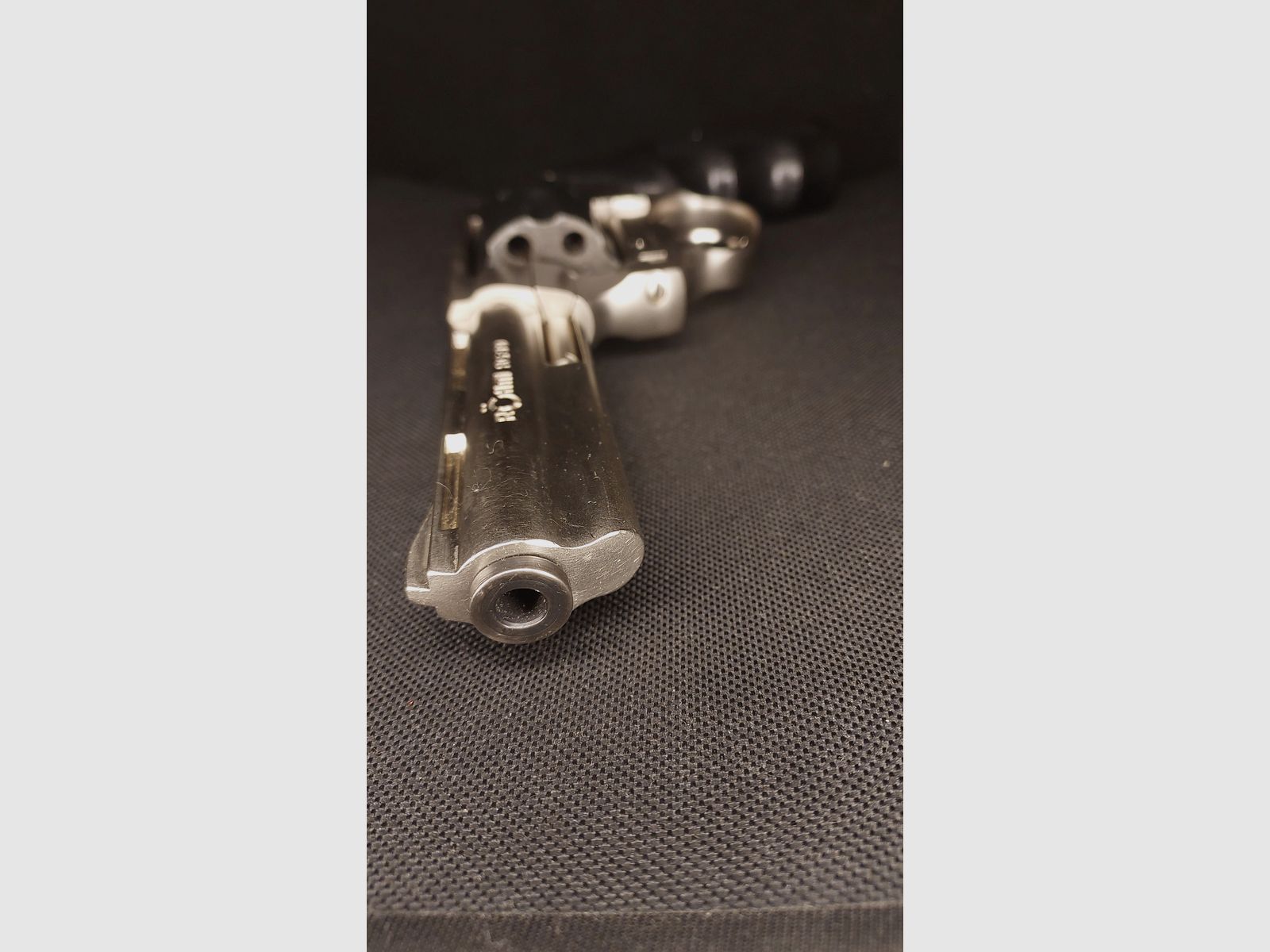 Röhm RG99 revólver de detonación níquel (PTB 452) RG 99 con protector de boca