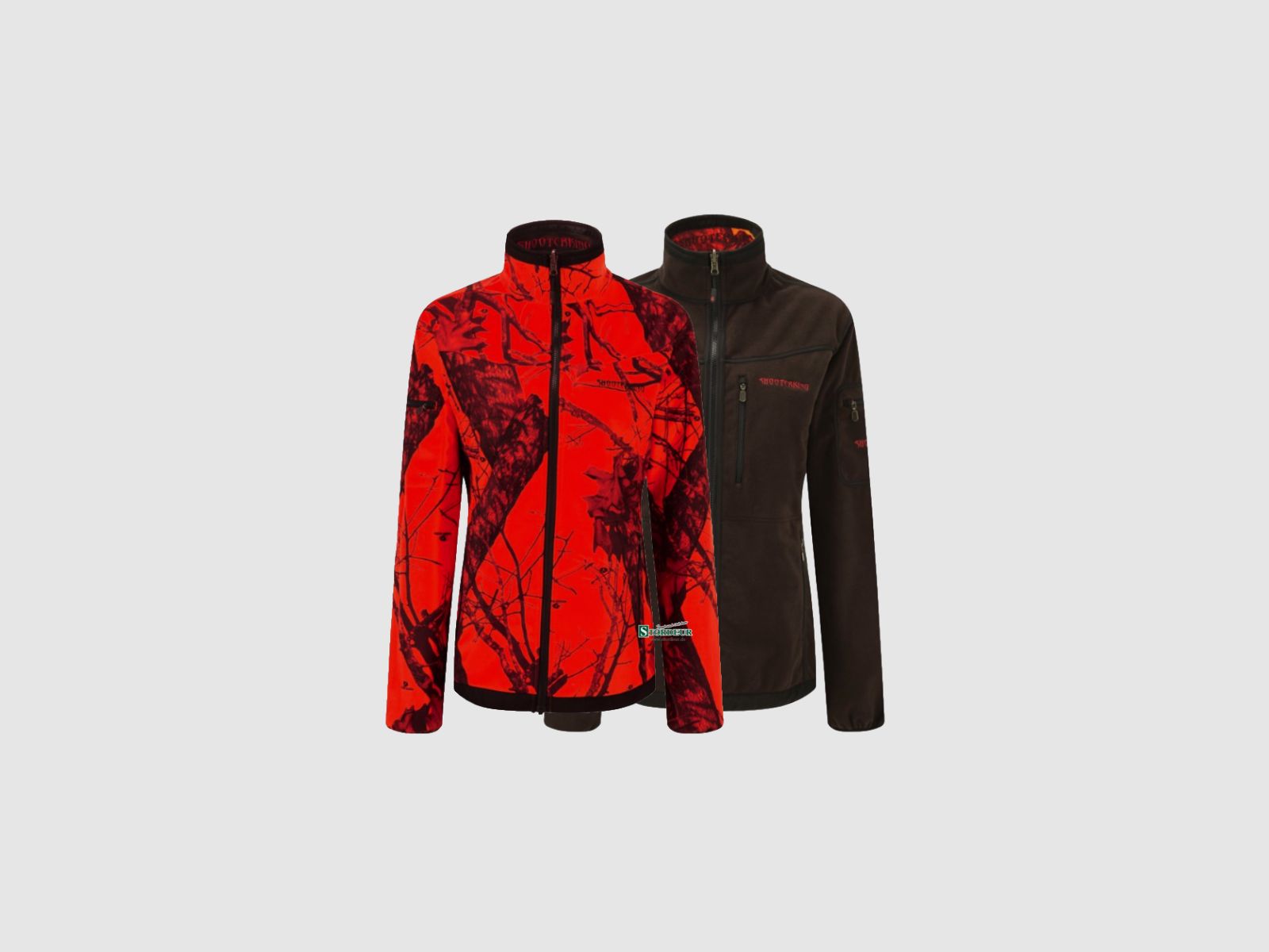 SHOOTERKING Softshell Damen Jacke 2 in 1 Mossy Blaze Orange