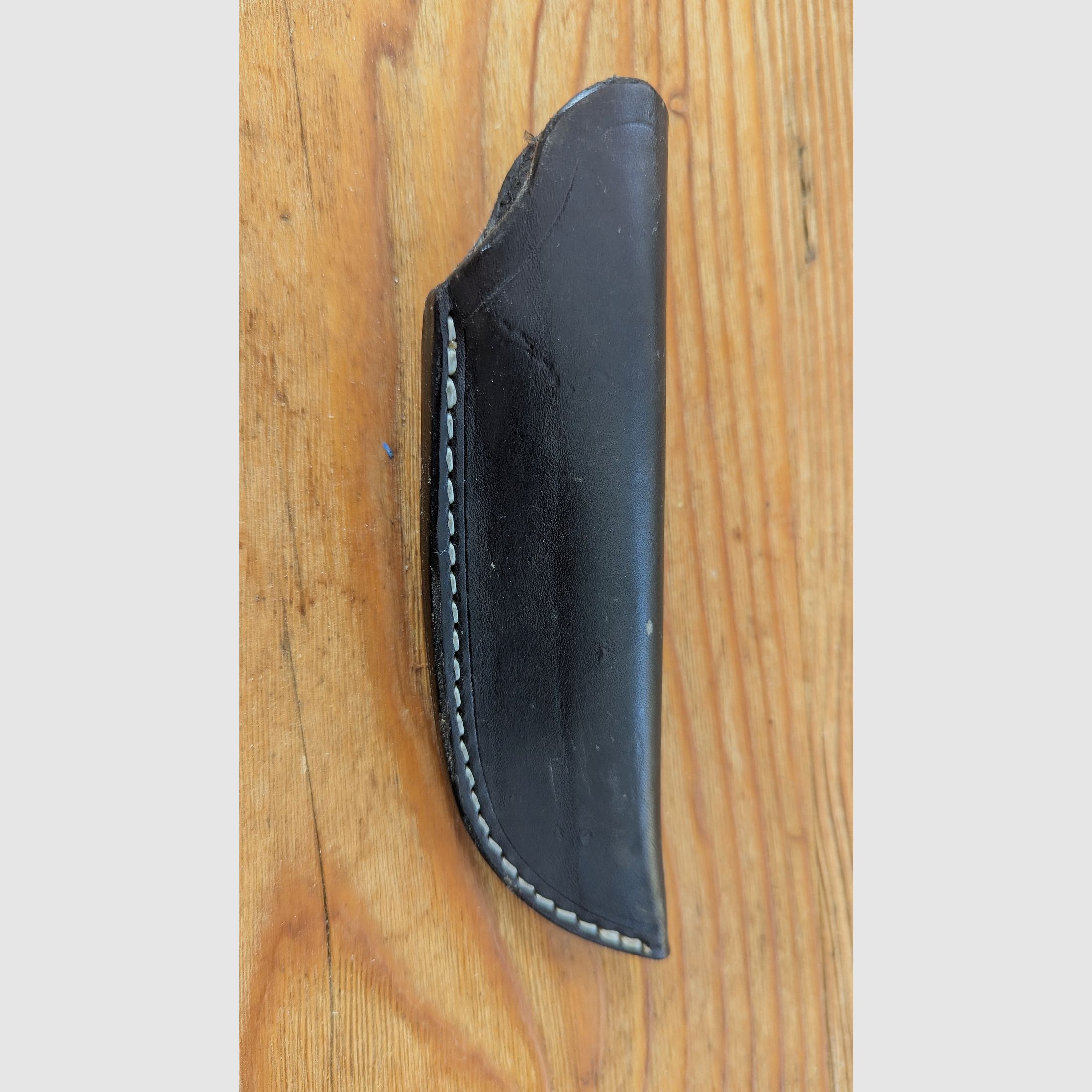 ESEE-4 Bushcraft- & Survivalmes met handgemaakte leren schede