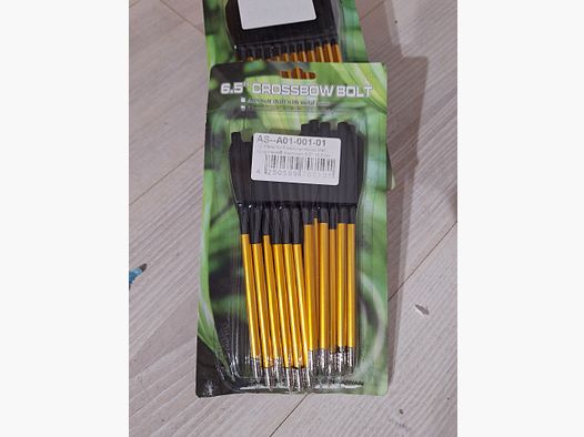 flèches d'arbalète 6,5 " Mankung