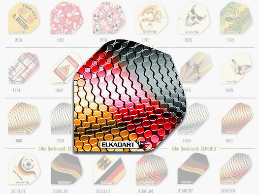 Elkadart Flights Titanium Germany Diamond Form 3 StĂĽck