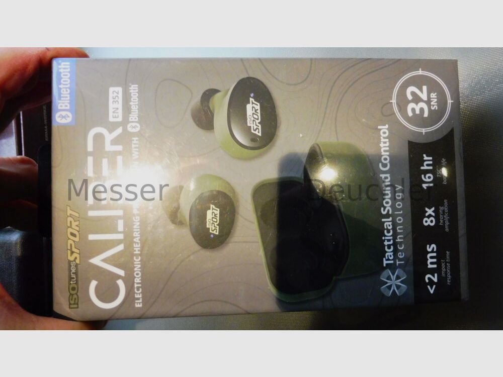 ISOtunes Caliber BT écouteurs intra-auriculaires actifs de protection auditive (vert chasse)