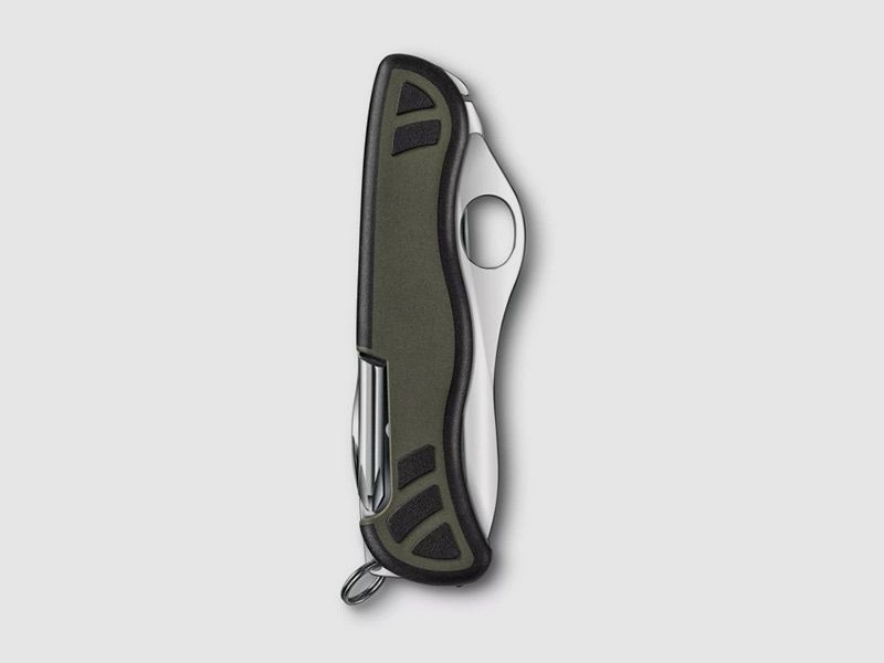 Multitools Victorinox Schweizer Taschemesser Soldatenmesser LĂ¤nge 11,1 cm grĂĽn 10 Funktionen (P18)