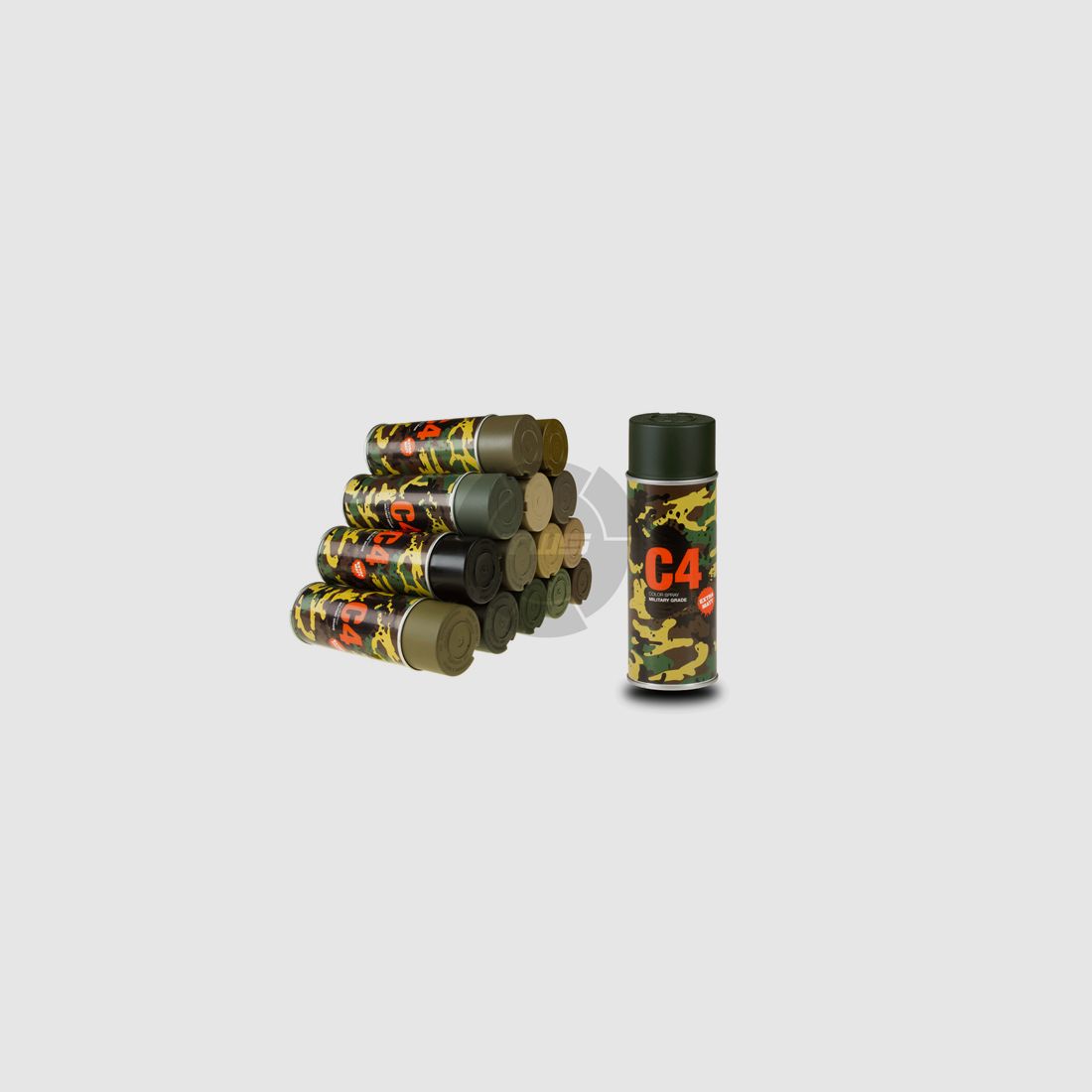 C4 Mil Grade Color Spray – Flaschengrün RAL 6007