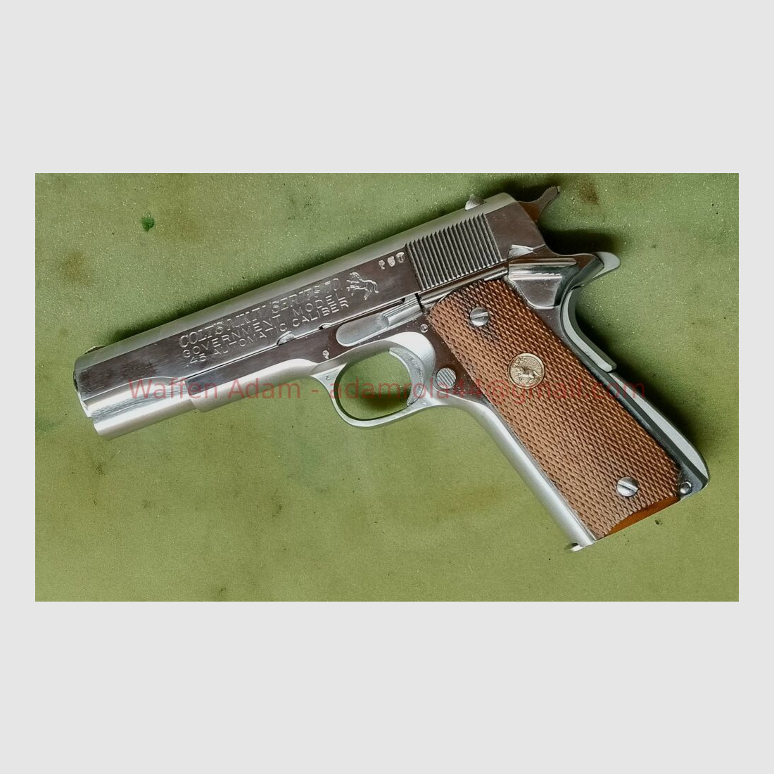 Colt MK IV/Serie`s 70 Government Nickel