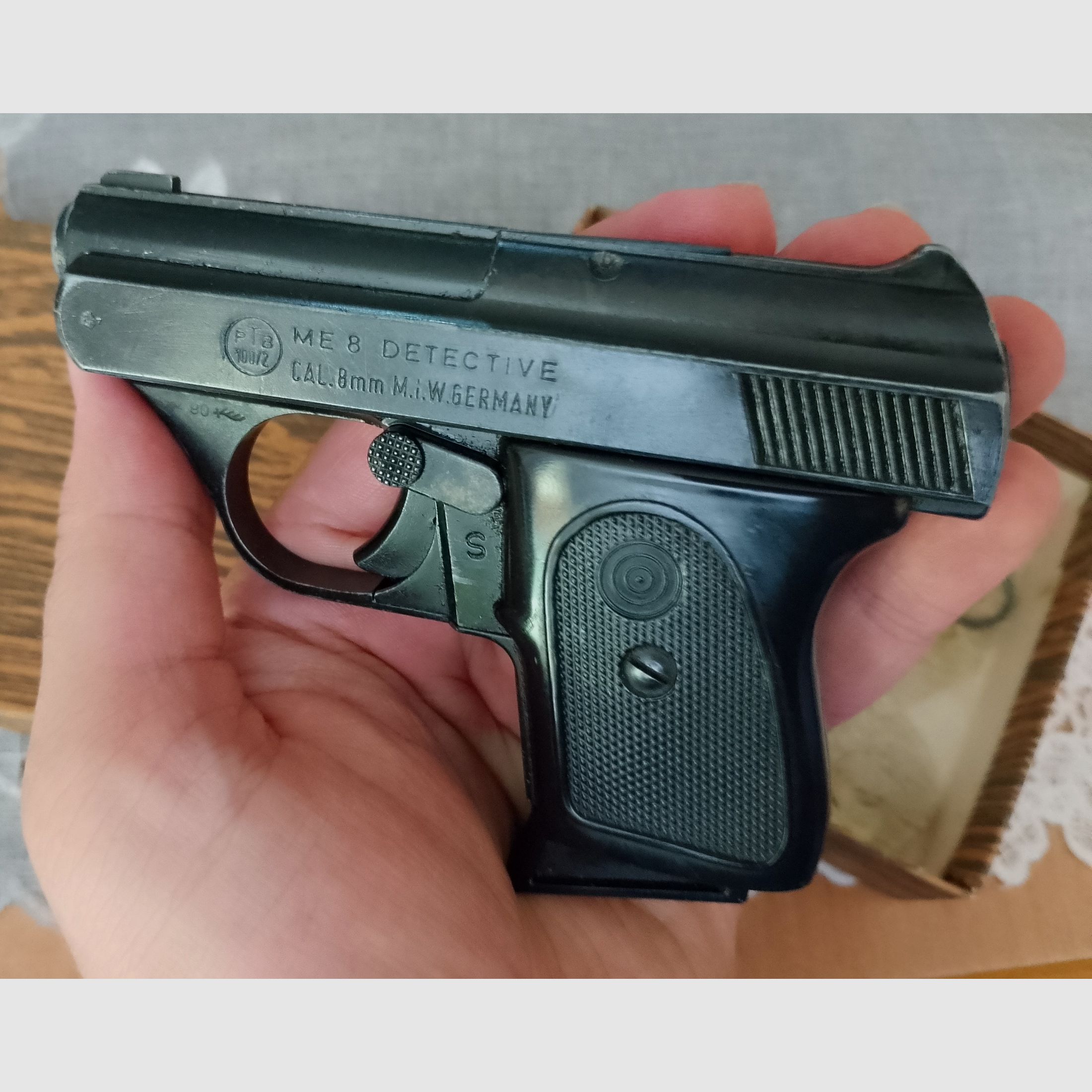 Seltene ME 8 Detective 8mm Knall im PTB 100/2