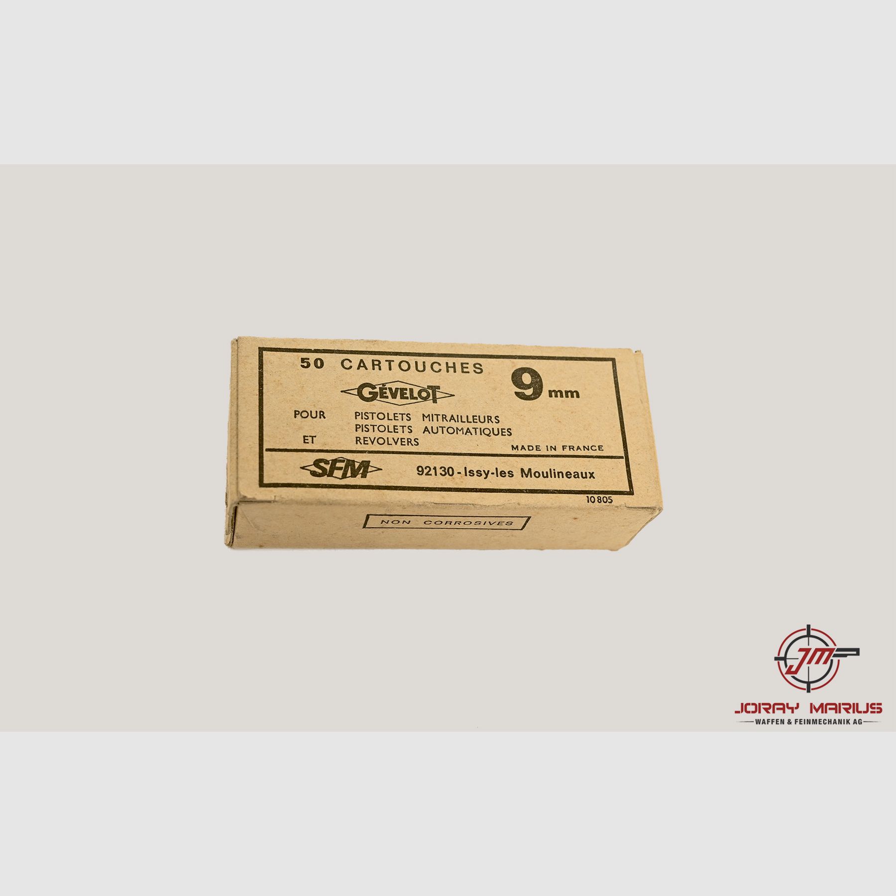 9mm Para Gévelot SFM Sammlermunition – 50 Patronen