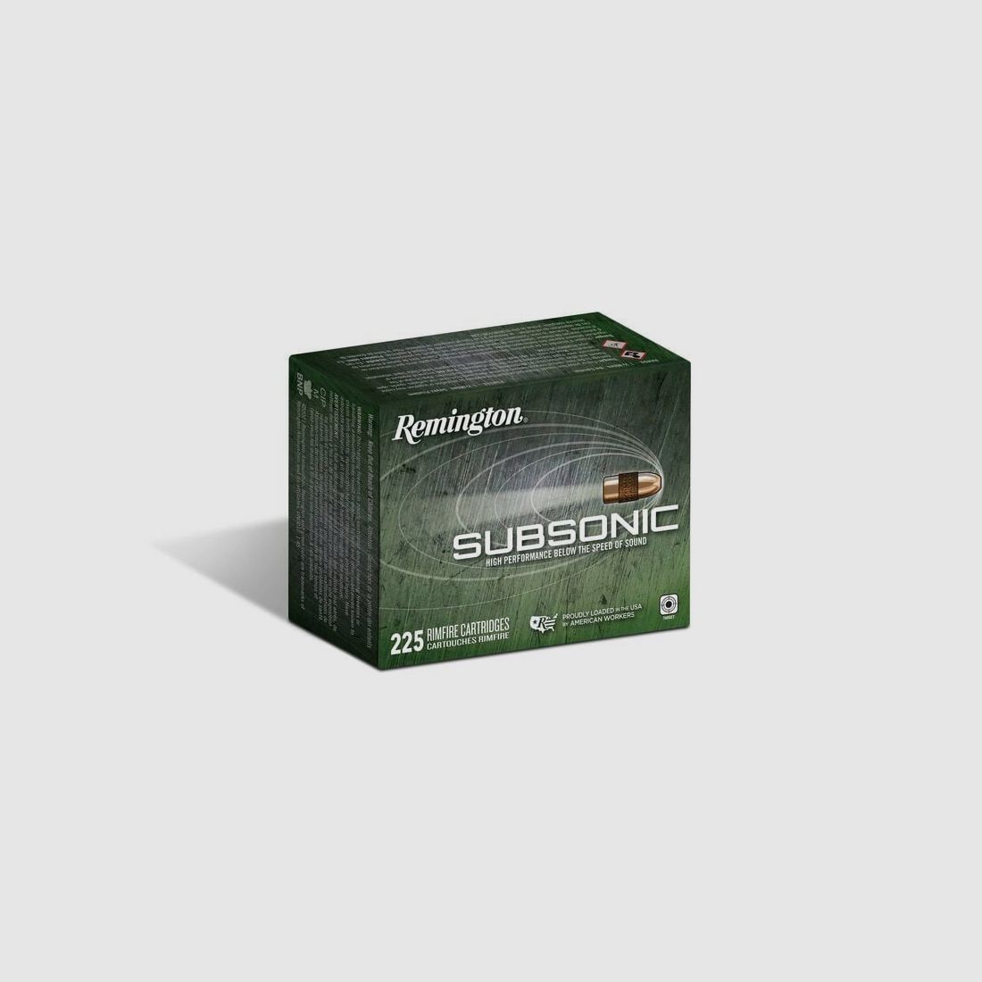 Remington Subsonic Rimfire .22 LR 40GR CPHP 225 Patronen