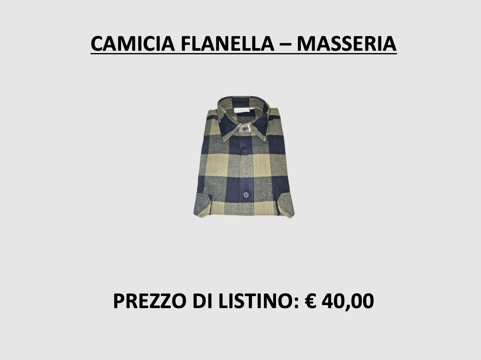 MASSERIA – Flanellhemd 13 Grün/Schwarz, Bild 1 von 3