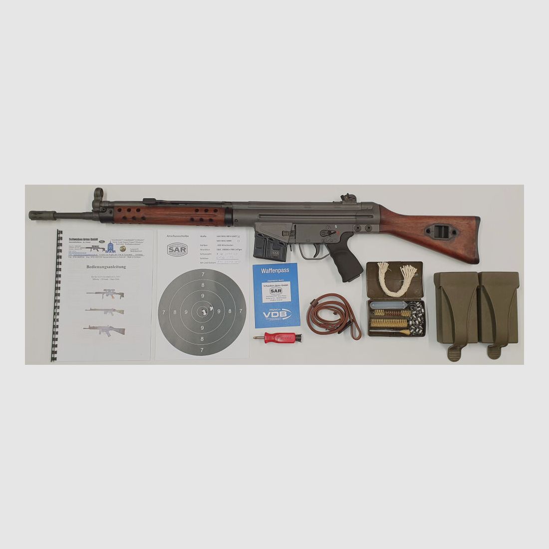 Swabian Arms GmbH semi-automatic rifle SAR M41 SPORTMATCH MF3 G3KT caliber 308win. - MADE IN GERMANY - similar to HK41/G3