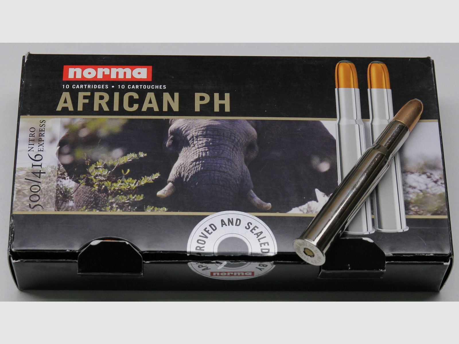 Norma 500/416 NE African PH cartridges