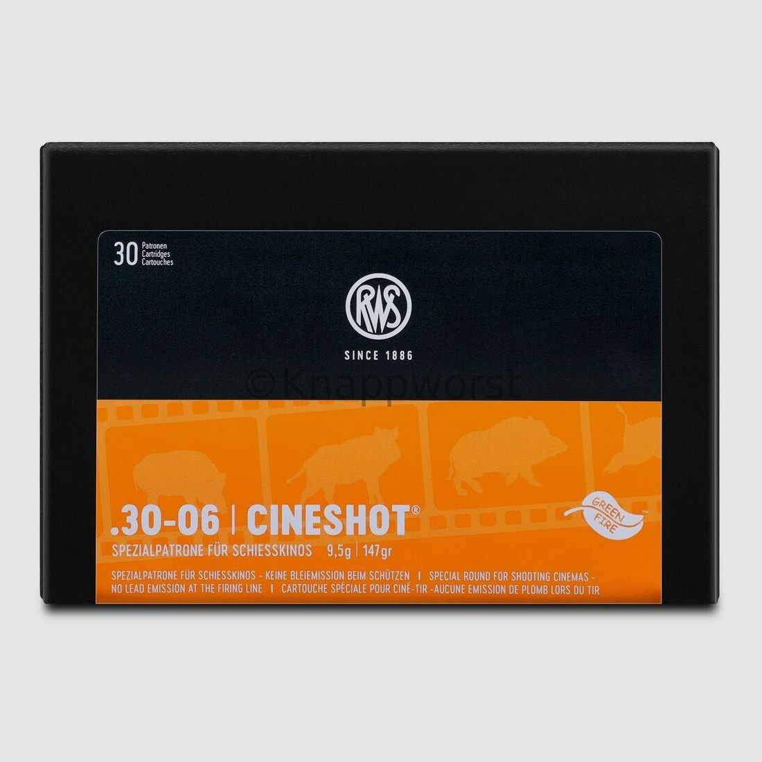 RWS Cineshot .30-06 SG 9,5g 30er Schachtel bleihaltig