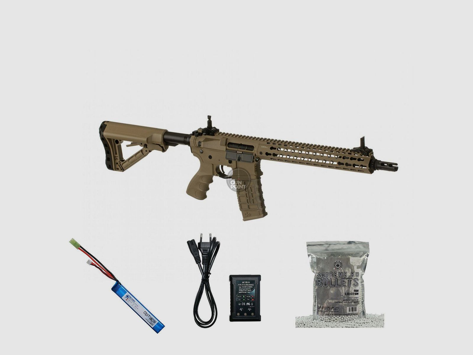 SET !!! Softair - Gewehr - G & G CM16 E.T.U. SRXL - ab 14, unter 0,5 Joule