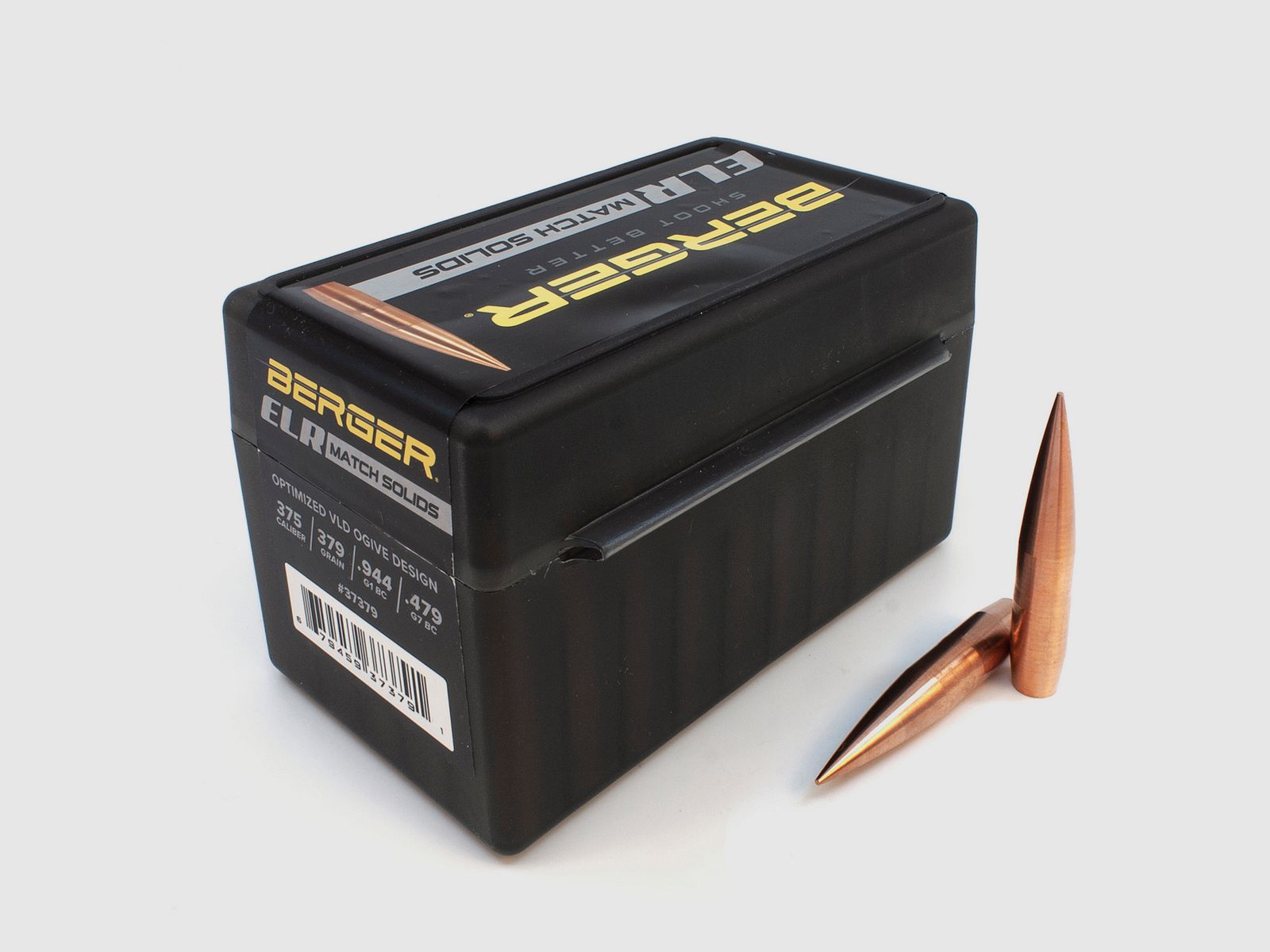 Berger Geschoss .375 ELR Match Solid Bullets 379GR 50 Stück