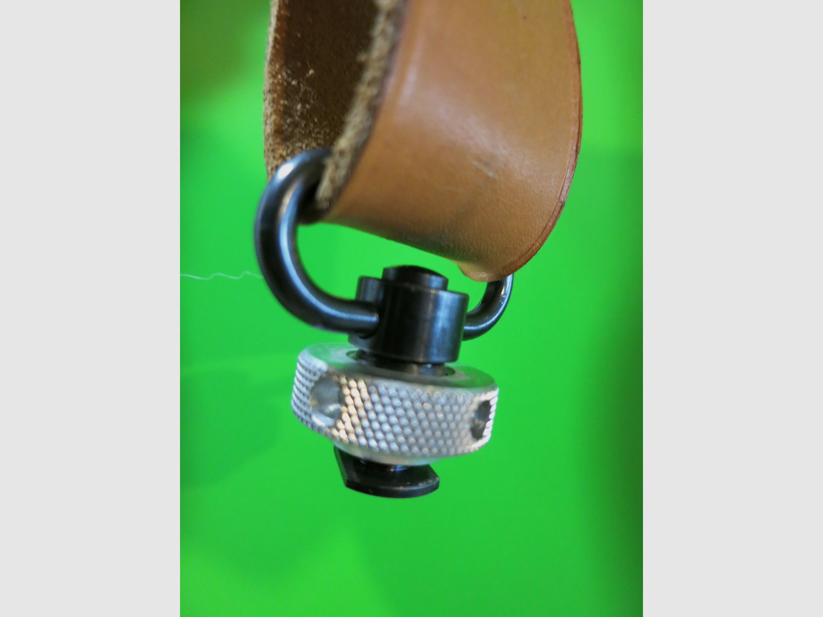 Anschütz shooting strap No. 7400 leather + hand stop with strap buckle
