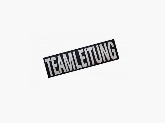 Schriftzug Brust Patch 10,5 x 3,5cm Teamleitung