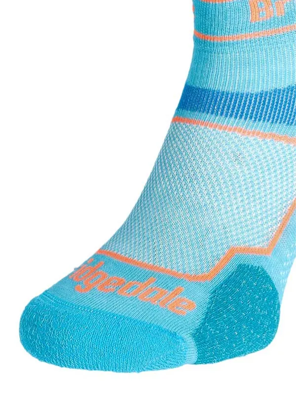 BRIDGEDALE Ultralight T2 Coolmax Sport 3/4 Damen-Socken – blau, Bild 3 von 4