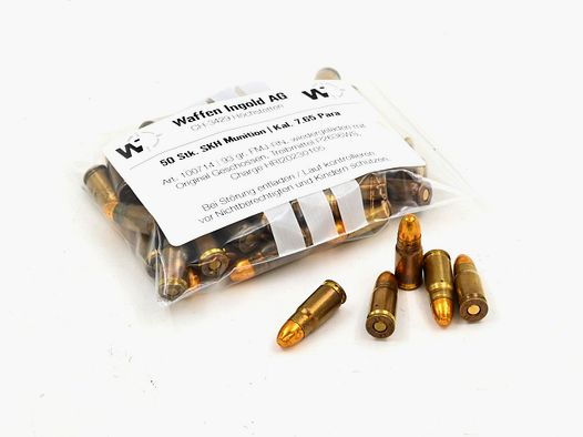 SKH, 7.65 Para, FMJ-RN, 93 gr., 50 pz.