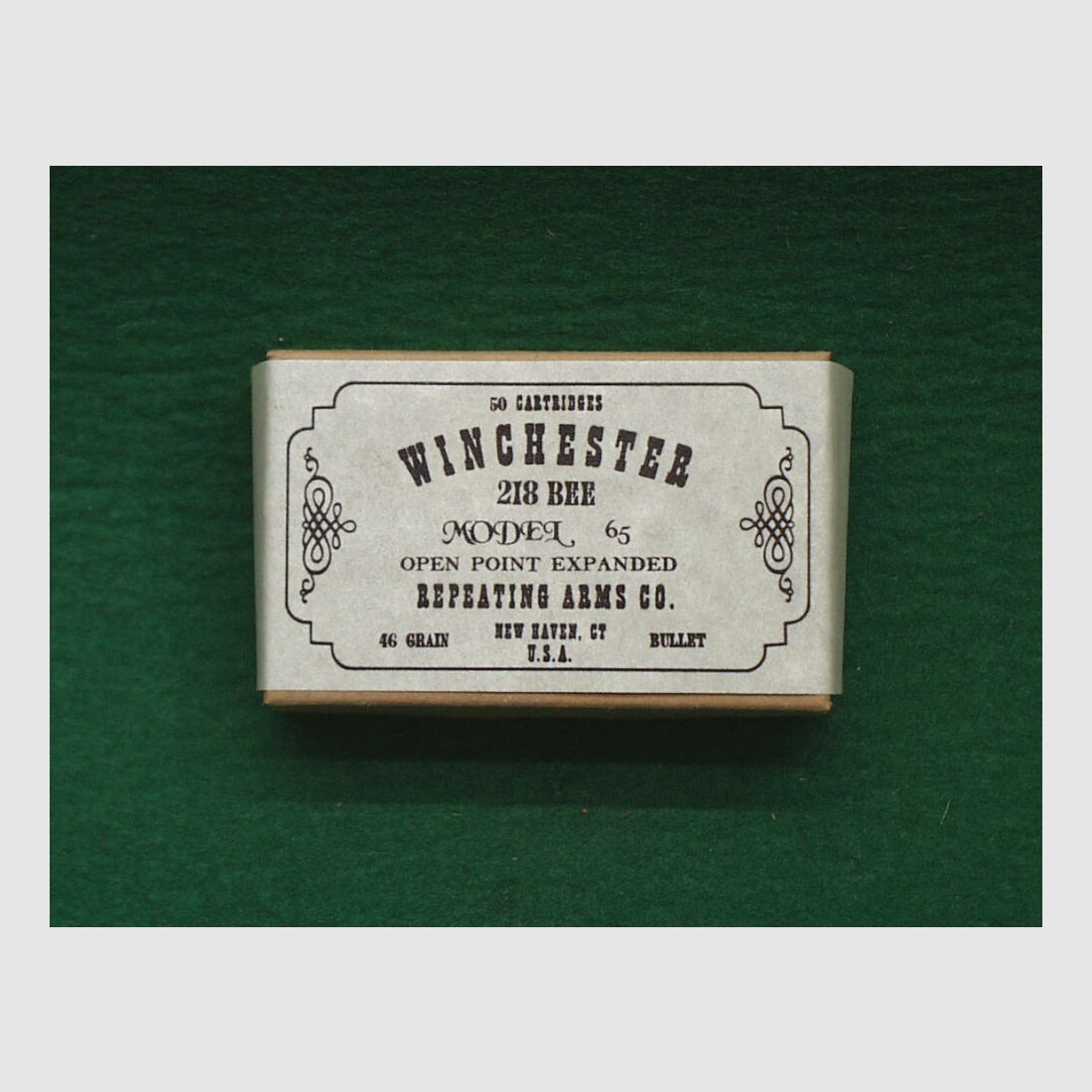 Replica cartridge boxes .218 BEE