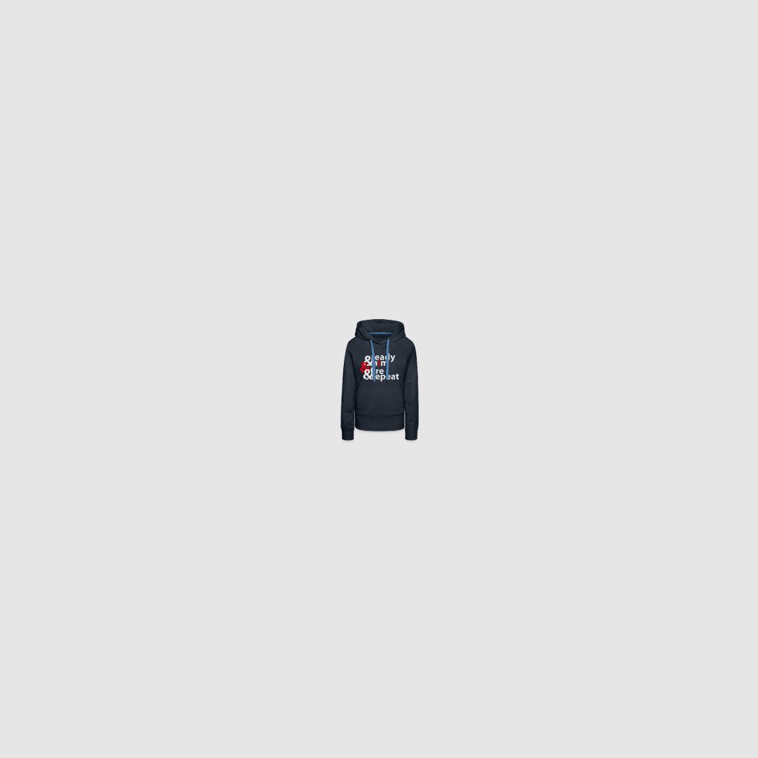 ready aim fire repeat - Frauen Premium Hoodie Schwarz