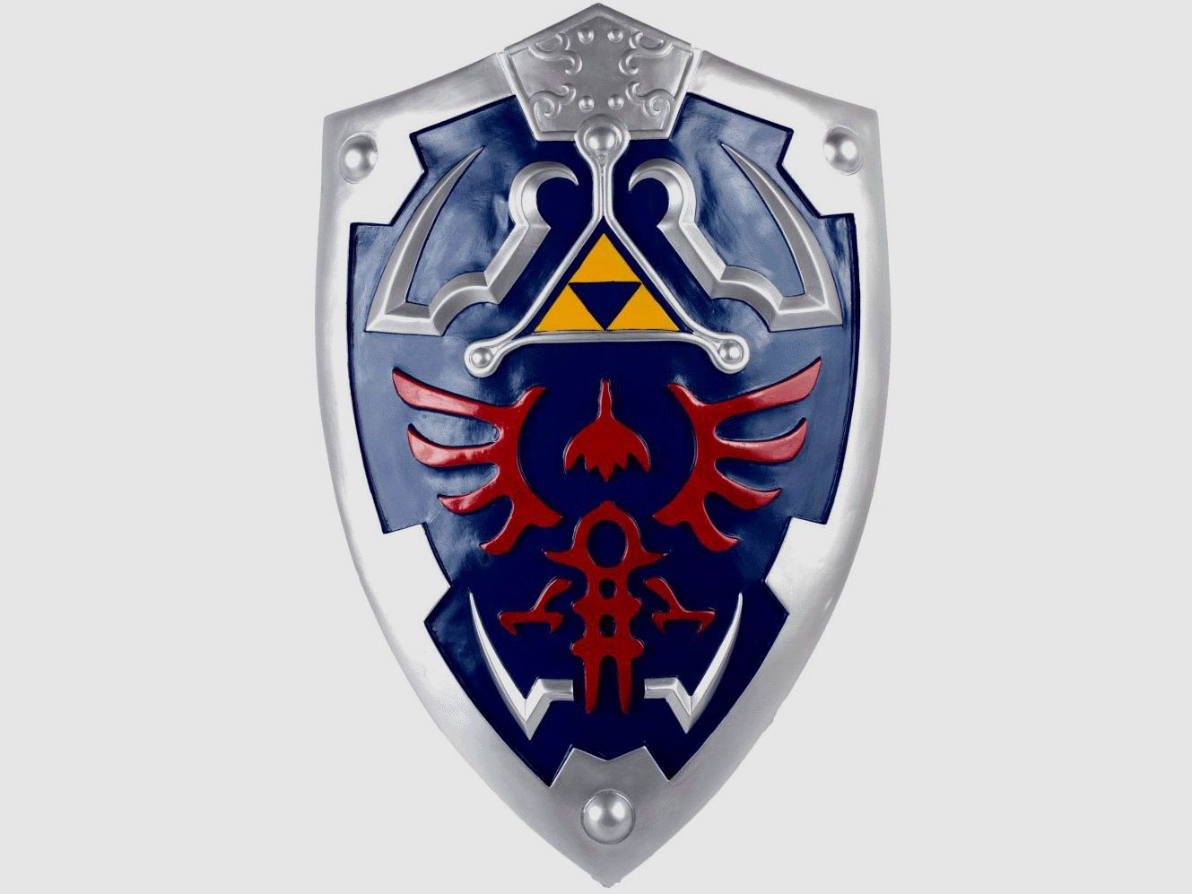 Zelda Schild mit Phoenix und Triforce Symbol