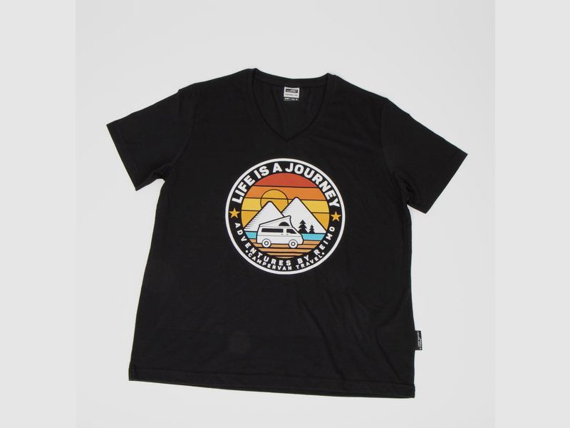 Reimo LIFE IS A JOURNEY Women's T-Shirt – Black, Size S, image 1 of 3