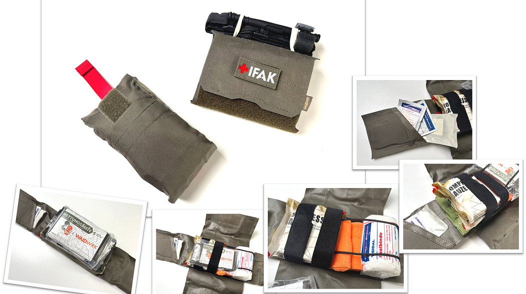 "IFAK" - "INDIVIDUAL FIRST AID -KIT" - "ERSTE-HILFE-SET"