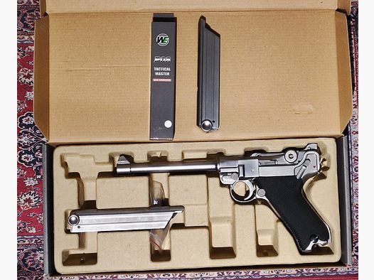 Wei ETech P08 Vollmetall GBB 6 - Zoll Version Chrom-Finish