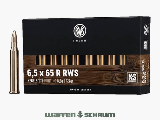 RWS ogive pointue 8,2g - 127gr 6,5x65R RWS