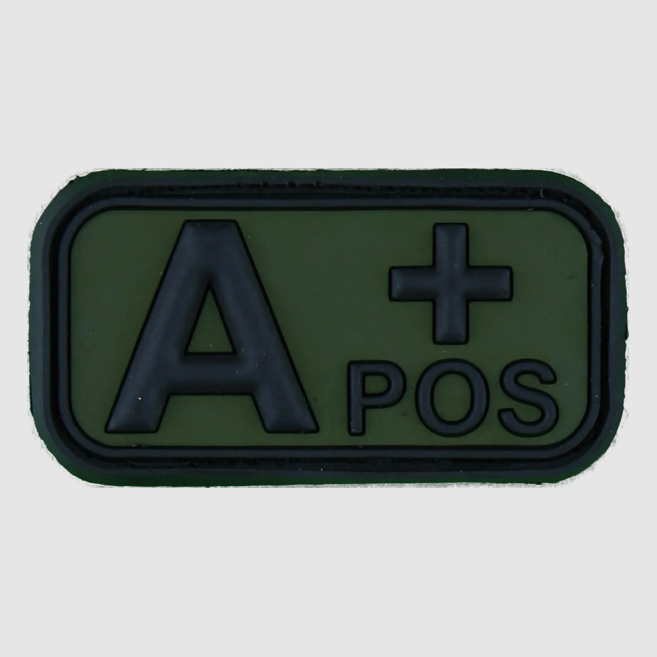 Fritzsch 3D Blutgruppenpatch A Pos schwarz-oliv