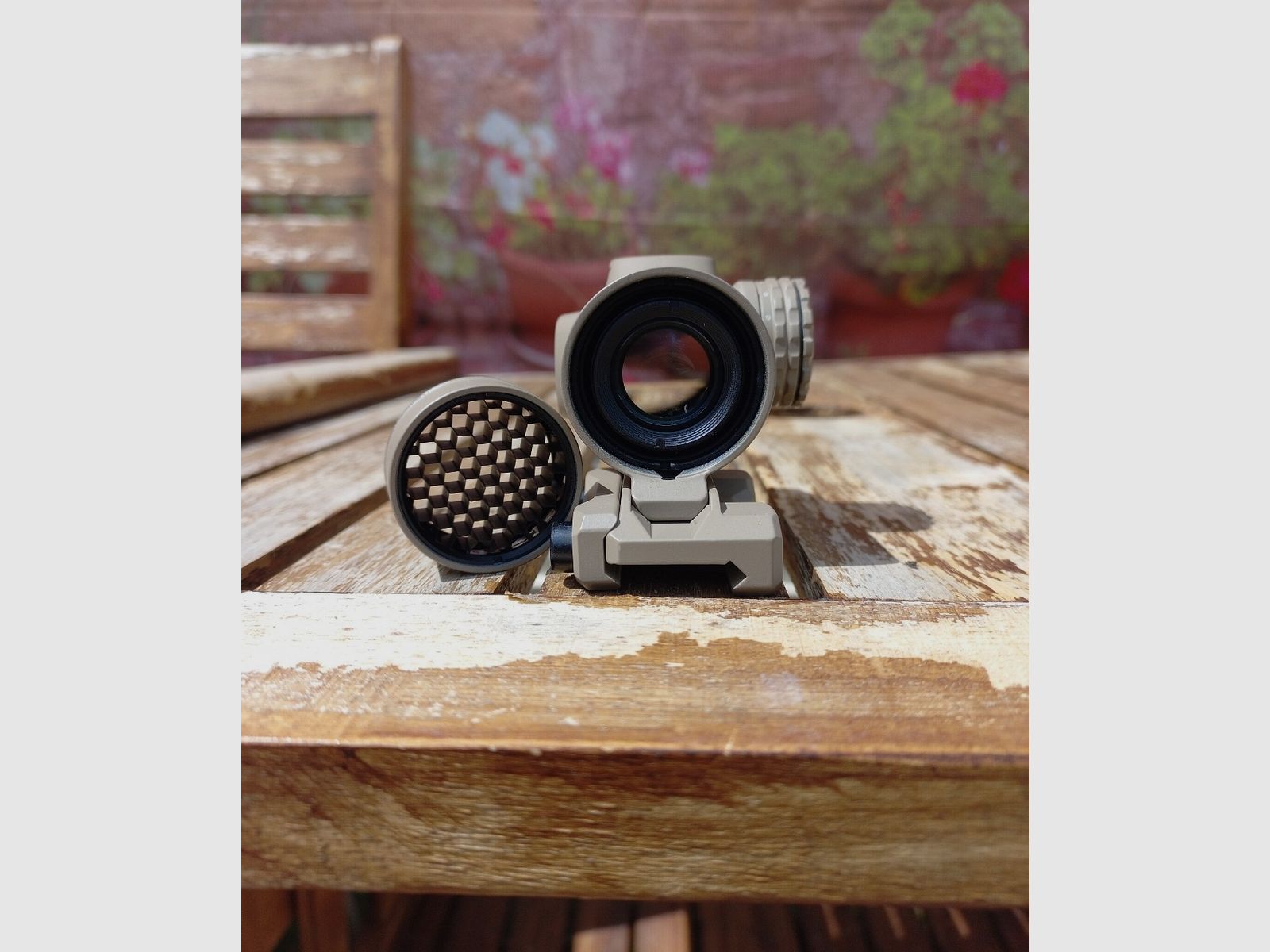PRIMARY ARMS SLx 1X Micro Prism Scope Gen II con filtro a nido d'ape orig. (Anti-riflesso) colore FDE