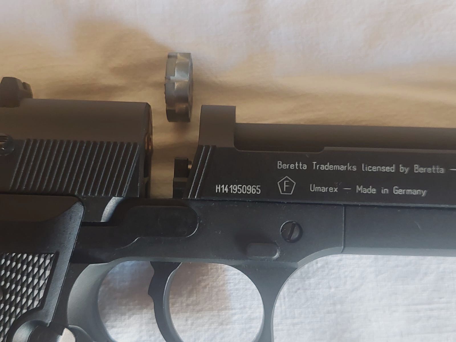Beretta M92 FS zwart CO2 4,5mm