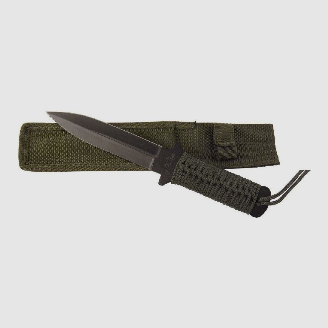 Dolch schw. Klinge Griff Korde