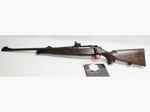 Sauer 404 Elegance Artemis links mit Burris Fast Fire II Rotpunktvisier