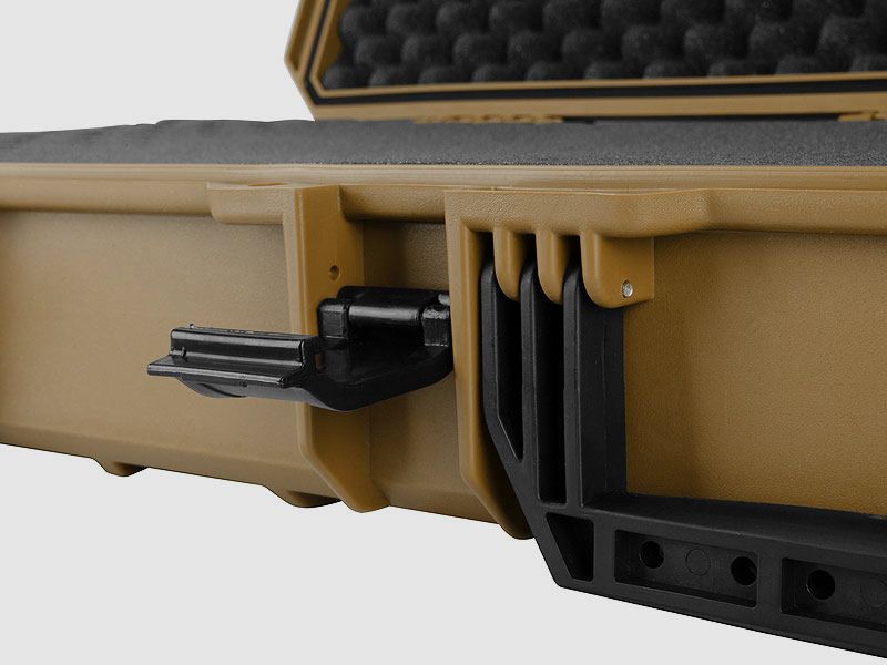 GSG AR15-Waffenkoffer, Medium TAN (außen: 100x35x14cm / innen: 94,5x29,5cm