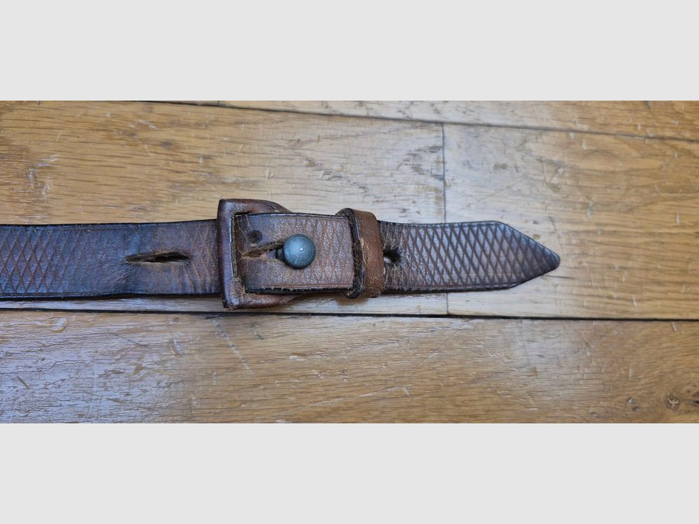 Très belle bretelle fusil Karabiner 98K allemand III° Reich – Pièce authentique d&rsquo;époque, image 5 sur 8