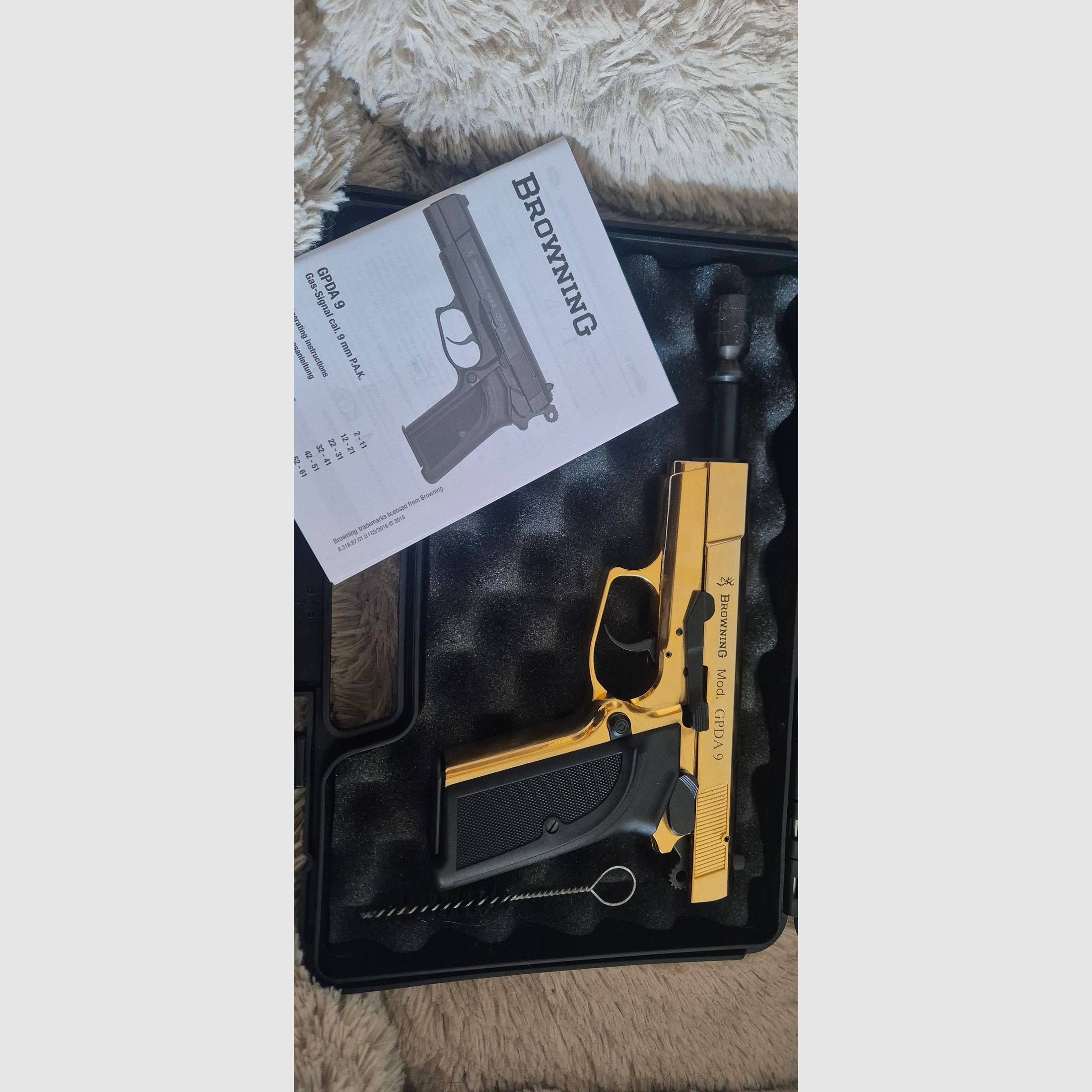 Browning gdpa 9mm gold Coat 
