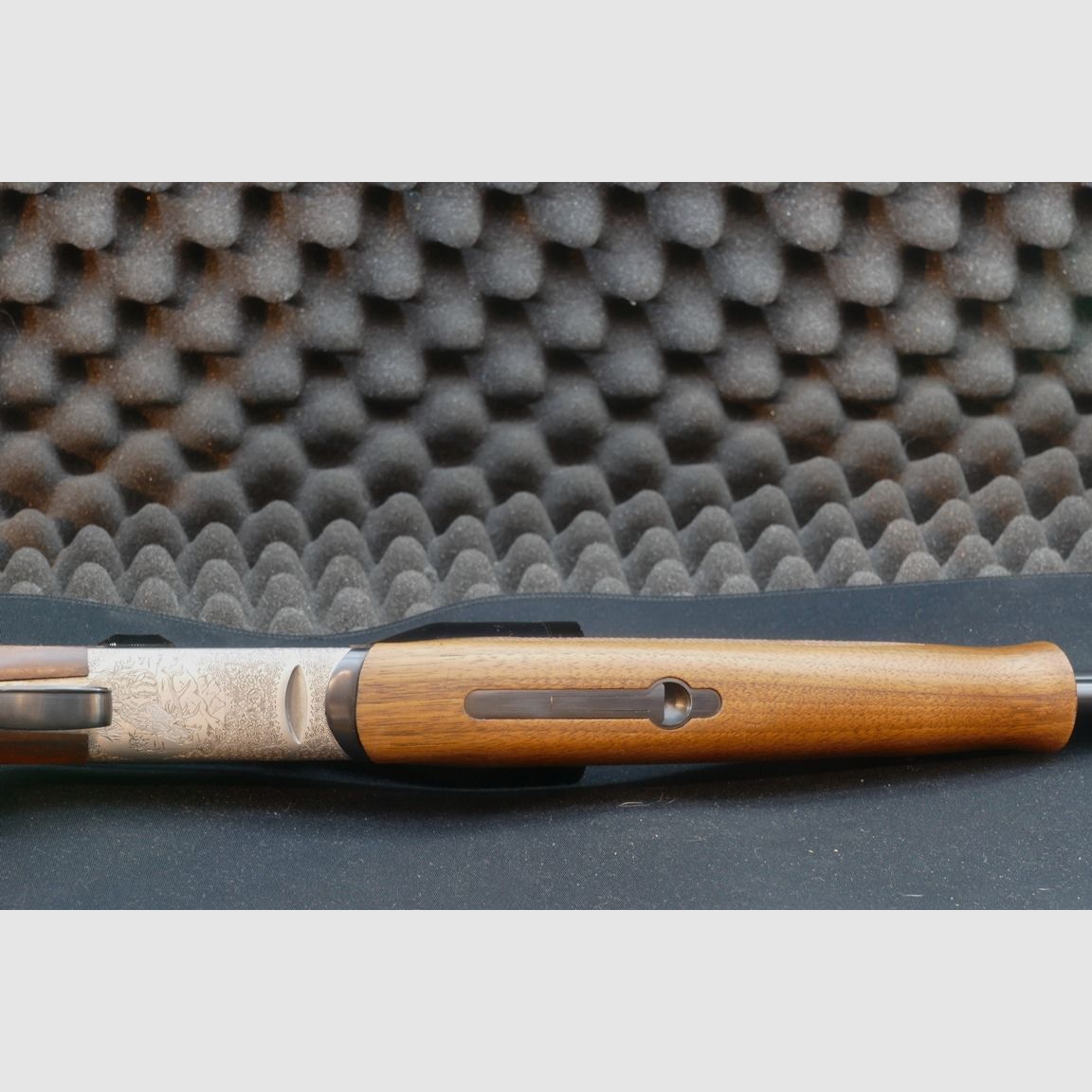 Bockbüchsflinte, Kettner, Ital. Fertigung, Kaliber 9,3x74R und 12/70.