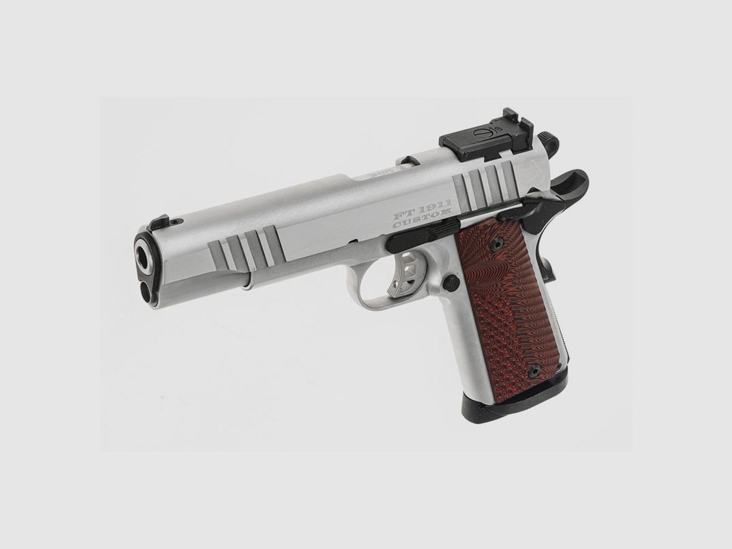PISTOLE – TANFOGLIO MOD. FT 1911 CUSTOM VERCHROMT KAL. 9×19, Bild 4 von 4