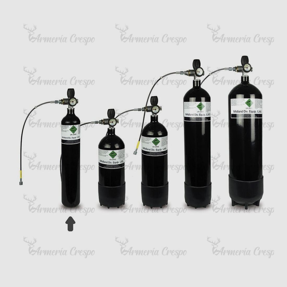 3-Liter-Botellensatz PCP 300 Bar Komplettset, Bild 2 von 4