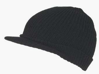 US Schild-Mtze Cap, Acryl, schwarz
