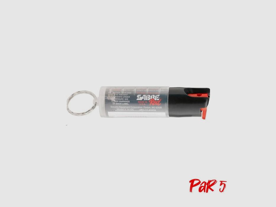 Pfefferspray Sabre Red 3-in-1 + Schlüsselanhänger - 16,2ml pro 1, Bild 3 von 3