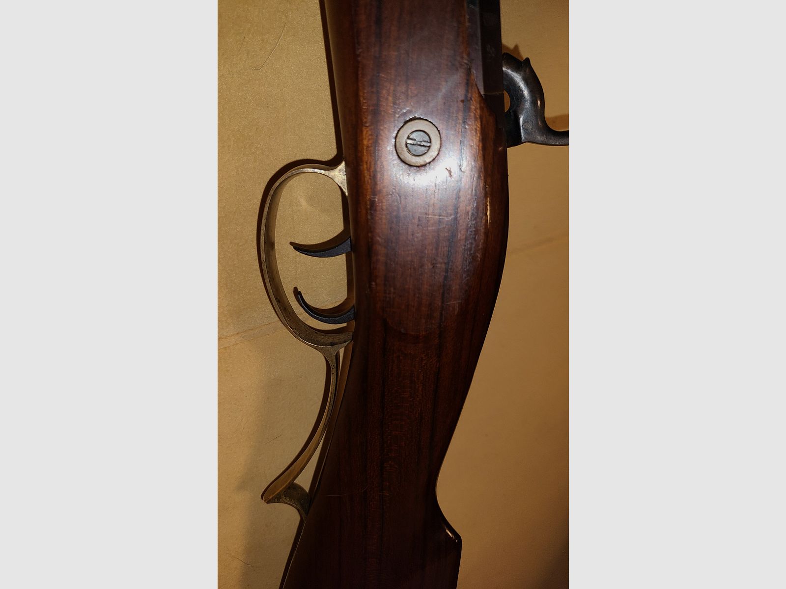 VORDERLADER BÜCHSE 383758 / cal. 45 / NUSSBRAUN / WFW / BLACK POWDER SCHWARZPULVER / HOLZ SCHAFT / TOP ZUSTAND