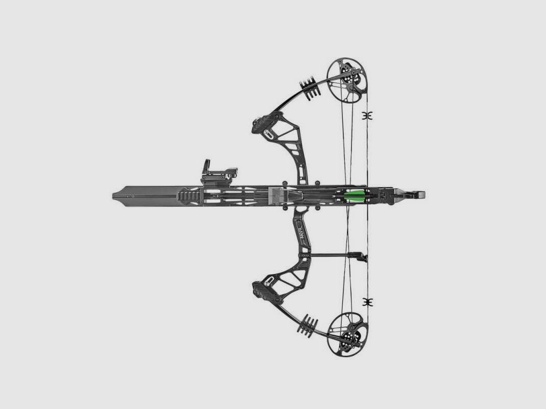 EK Archery Whipshot Compoud Bogen mit 6 Schuss Magazin 15-50 lbs